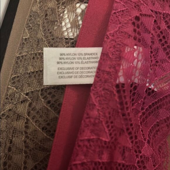 Bebe Lace and Rhinestone Embellished Lingerie Set - Picture 4 of 5